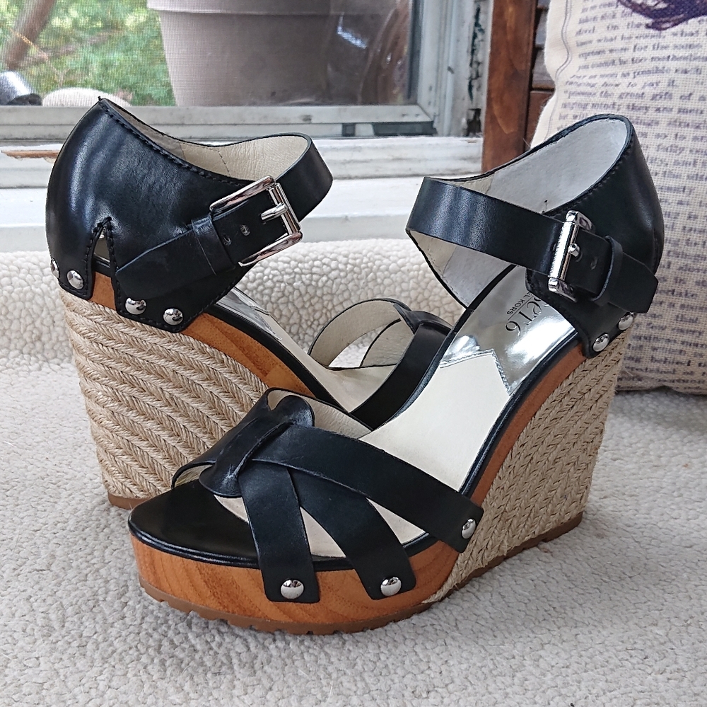 Michael Kors "Jet Set 6 Somerly" Wedge Heel Sandal